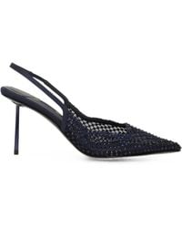 Le Silla - Gilda Crystal-Embellished Mesh Pumps - Lyst