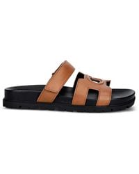 Guess - Fashiey Logo-Patch Touch-Strap Sandals - Lyst