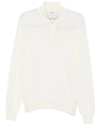 Gran Sasso - Half-Zip Wool Sweater - Lyst