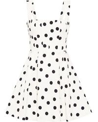 Rebecca Vallance - Square Neck Polka Dot Maisie Mini Dress - Lyst