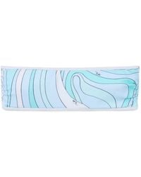 PUCCI - Marmo-Print Bandeau Bikini Top - Lyst