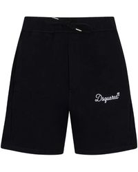 DSquared² - Bermudas Con Cordones Y Logo - Lyst