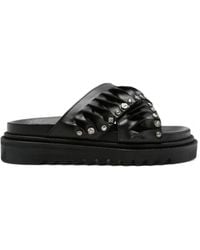 Toga Virilis - Studded Ruffled Sandals - Lyst