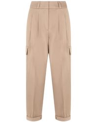 Peserico - Cuffed-Hem Cargo Pants - Lyst