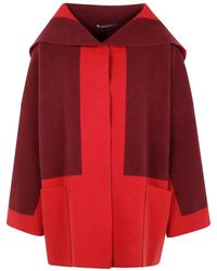 Pierantoniogaspari - Cappotto Con Design Color-Block - Lyst