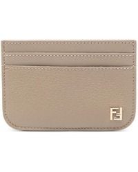 Fendi - Kartenetui Mit Logo-Schild - Lyst