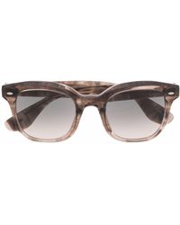 Oliver Peoples - Transparent Square-frame Sunglasses - Lyst