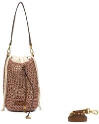 Gianni Chiarini - Nefeli Geweven Bucket-Tas Met Trekkoord - Lyst