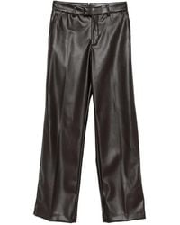 Berwich - Faux-Leather Wide-Leg Trousers - Lyst