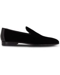 Magnanni - Almond-Toe Velvet Loafers - Lyst