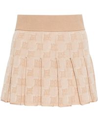 MISBHV - Monogram-Jacquard Pleated Mini Skirt - Lyst