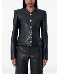 KHAITE - Nara Leather Jacket - Lyst