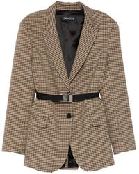 DR. HOPE - Check Belted Blazer - Lyst