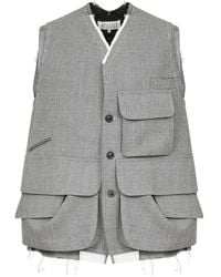 Maison Margiela - Cargo Wool Vest - Lyst