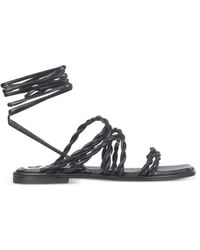 Stuart Weitzman - Calypso Braided-Strap Sandals - Lyst