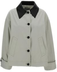 DURAZZI MILANO - Collar Button-Up Jacket - Lyst