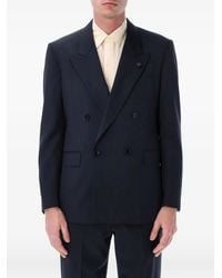Lardini - Double-Breasted Four-Button Blazer - Lyst