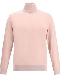 ZEGNA - Turtleneck Ribbed Sweater - Lyst