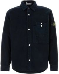 Stone Island - ロゴ シャツジャケット - Lyst