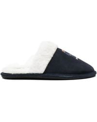 Polo Ralph Lauren - Bear-Embroidered Slippers - Lyst