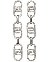 Liu Jo - Chain-Link Embellished Earrings - Lyst