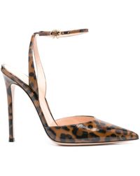 Gianvito Rossi - 125mm Leopard-print Leather Pumps - Lyst