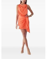 BWLDR - Knot-Detail Mini Dress - Lyst