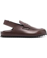 Officine Creative - Slingback Leather Loafers - Lyst