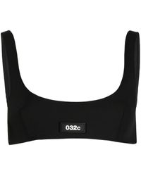 032c - Logo-patch Cropped Top - Lyst