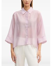 Benetton - Sheer-Finish Button-Down Shirt - Lyst