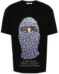 ih nom uh nit - T-shirt en coton à imprimé Face - Lyst