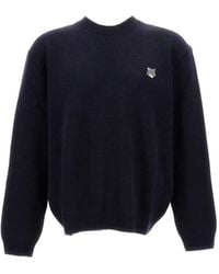 Maison Kitsuné - Fox Head Milano Lambswool Jumper Clothing - Lyst