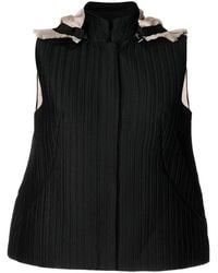 Shiatzy Chen - Mulberry-Silk Hooded Vest - Lyst