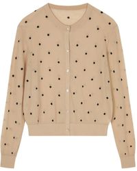 JNBY - Polka Dot Cropped Cardigan - Lyst