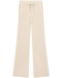 MC2 Saint Barth - Dinard Cable-Knit Drawstring Track Pants - Lyst