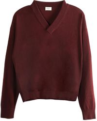Saint Laurent - V-Neck Sweater - Lyst