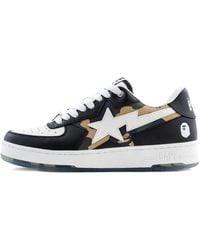 A Bathing Ape - Bape Sta Star Camouflage Sneakers - Lyst