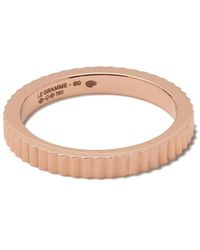 Le Gramme - 18kt Red Gold 5g Guilloche Ring - Lyst