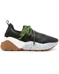 Stella McCartney - Faux-Leather Panelled Sneakers - Lyst