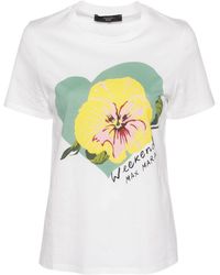 Weekend by Maxmara - T-shirt Yen a fiori - Lyst