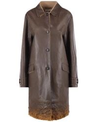 Miu Miu - Manteau Boutonné - Lyst