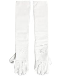 Dolce & Gabbana - Embossed Dg Logo Gloves - Lyst