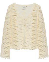 Posse - Saskia Crochet-Knit Cardigan - Lyst