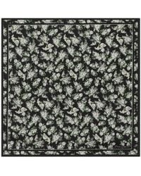 Dolce & Gabbana - 50X50 Small Flower Bouquet-Print Silk Twill Scarf - Lyst