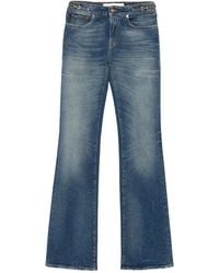 Golden Goose - Bootcut Jeans With Am Aged Wash And Metallic Details - Lyst