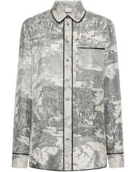 Pierre Louis Mascia - ロングスリーブ シルクシャツ - Lyst