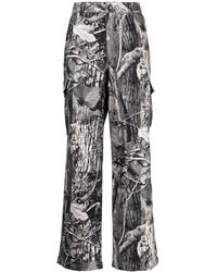 Children of the discordance - Graphic-print Cotton Trousers - Lyst