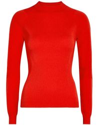 Moncler - Raglan-Sleeved Ribbed Sweater - Lyst