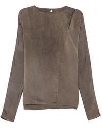 Uma Wang - Cut-Out Long-Sleeve Top - Lyst