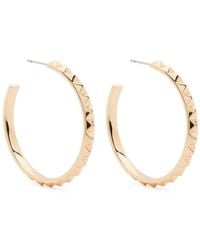Eddie Borgo - Pyramid Hoop Earrings - Lyst